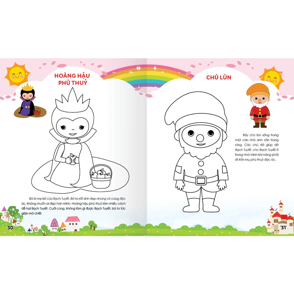 Sách - Colouring 365 ngày Tô màu - KHÁM PHÁ THẾ GIỚI PHÁT TRIỂN TRÍ TUỆ - Công chúa, Hoàng tử,...(Tập 6)