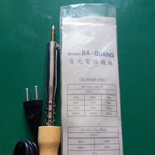 Mỏ hàn chì cán gỗ Bá Quang 60W