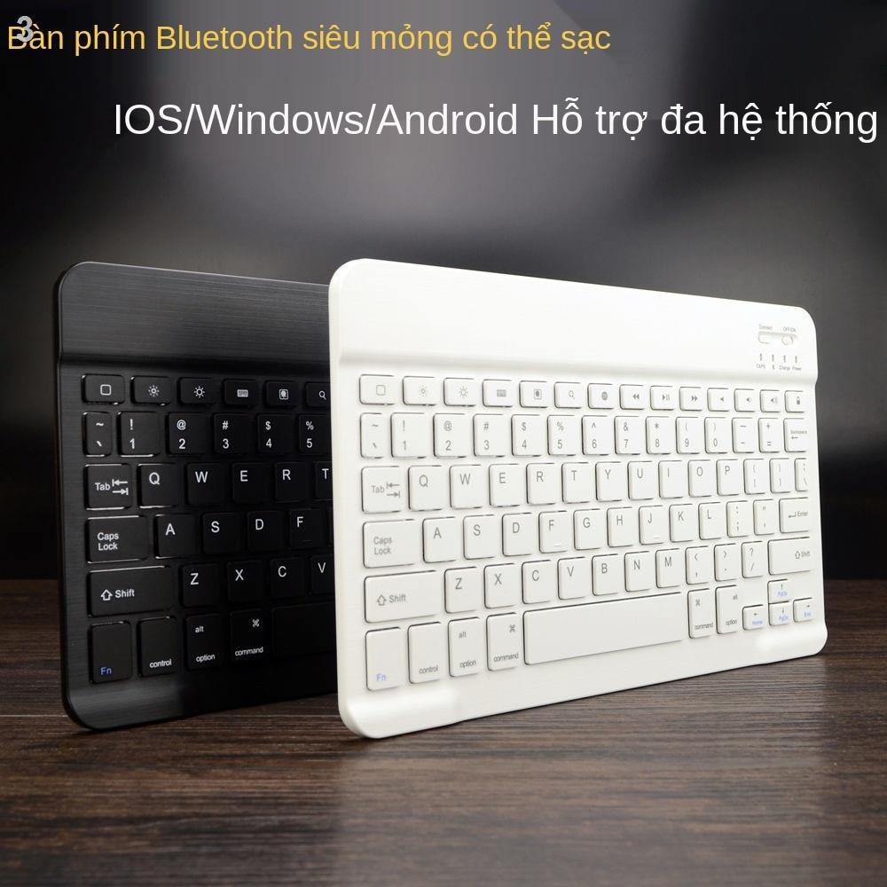 ♧☇bộ bàn phím và chuột không dây bluetooth mini điện thoại di động máy tính bảng có thể sạc lại Apple ipad