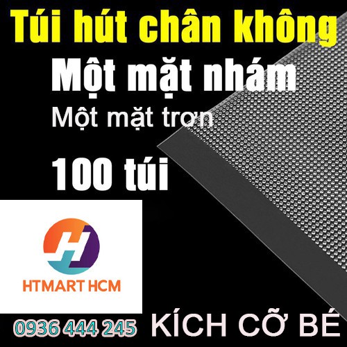 Bộ 100 Túi Một Mặt Nhám Hút Chân Không 20x25cm