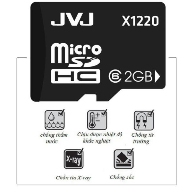 [GIÁ TẬN GỐC]  Thẻ nhớ 2G/4G/8G/16G/32G/64G JVJ microSDHC chuyên dụng CAMERA, lưu trữ hình ảnh âm thanh chuẩn