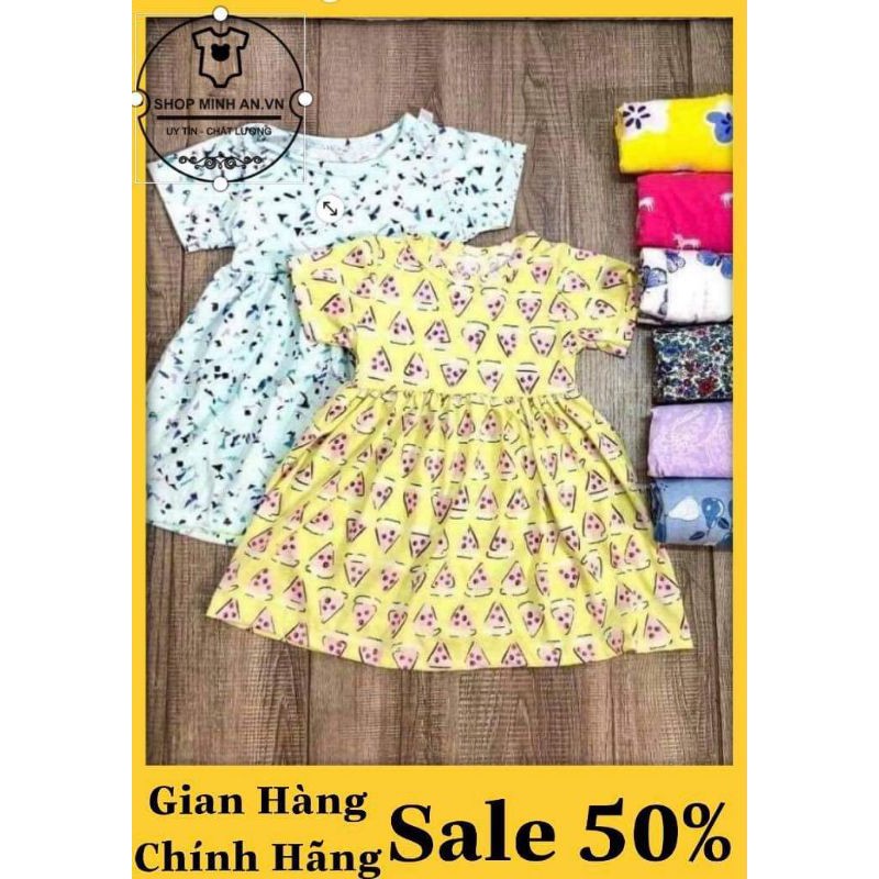 [ XẢ KHO ] Váy bé gái cotton xòe ❤FREE SHIP ❤ Váy hè bé 8-20kg Shop Minh An.vn.