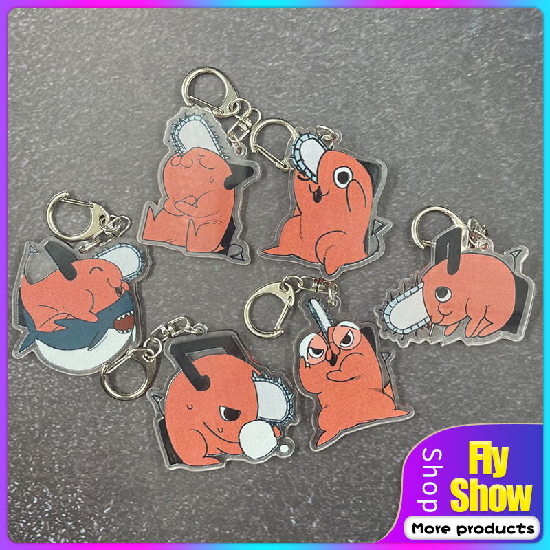 Móc Khóa Hai Mặt Acrylic Họa Tiết Hoạt Hình Anime