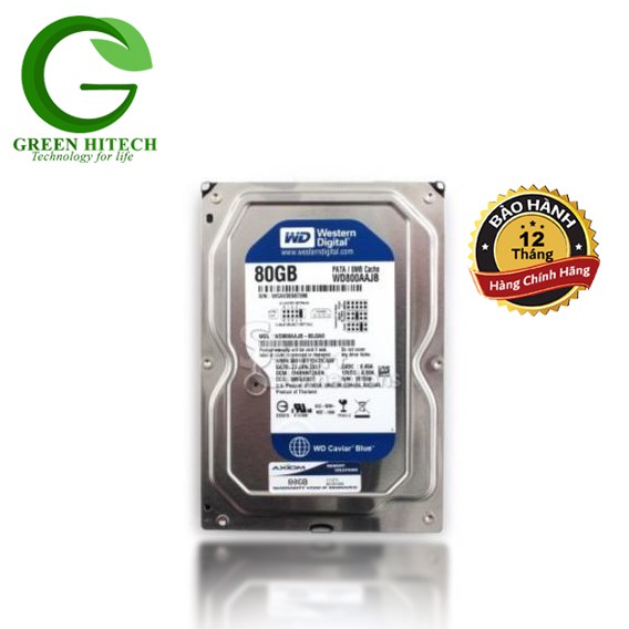 Ổ Cứng máy tính gắn trong HDD 80GB WD SATA - Hàng Chính Hãng - BH 12 tháng - 1 đổi 1 | BigBuy360 - bigbuy360.vn
