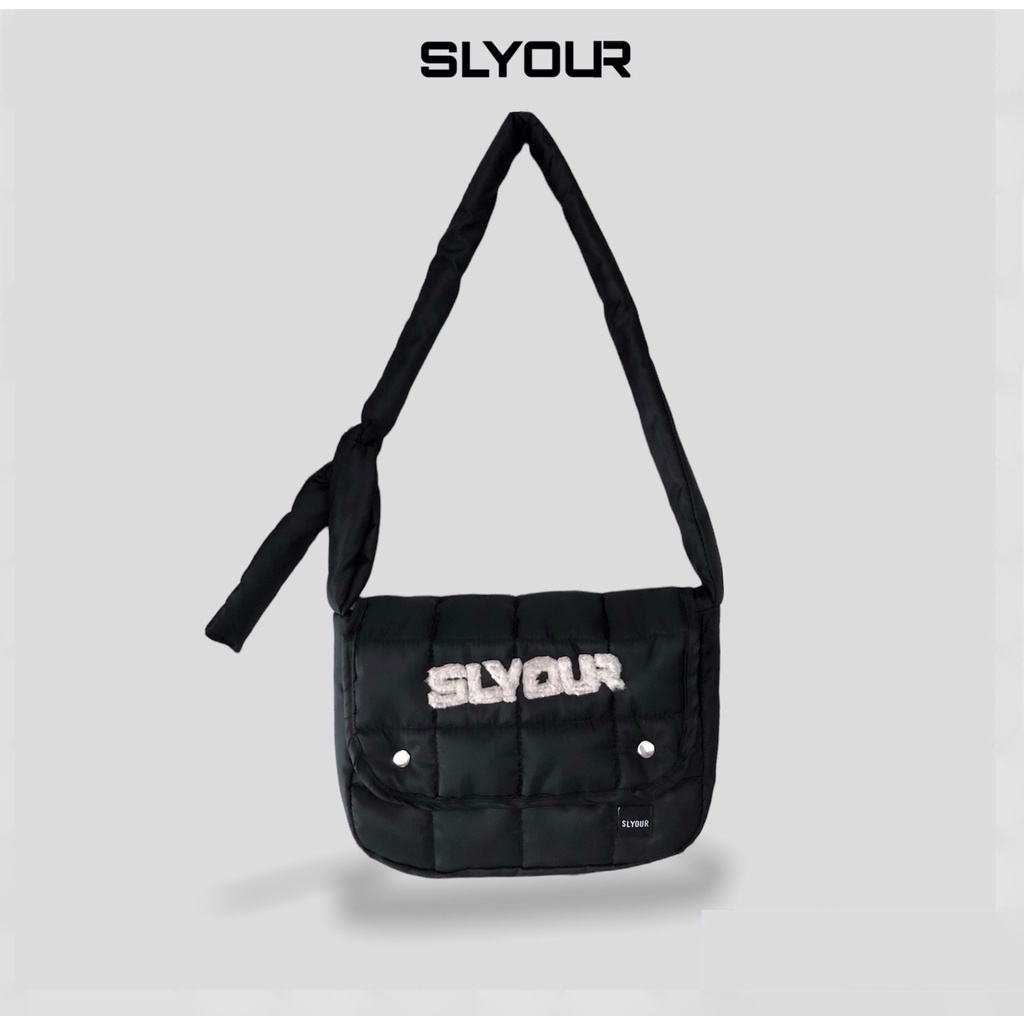 Túi đeo chéo unisex nam nữ LENY , túi local brand trần bông chính hãng SLYOUR