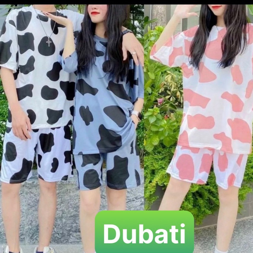 ĐỒ BỘ BÒ SỮA HOT TREND, SET ĐỒ BỘ NAM NỮ MÙA HÈ SIÊU SANG- DUBATI FASHION
