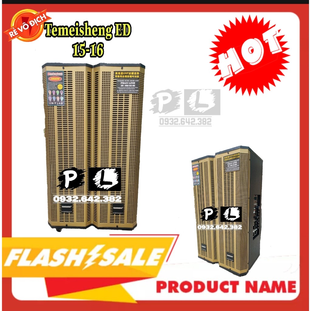 Loa kéo Temeisheng ED-1516 thùng gỗ 4tấc công xuất lớn