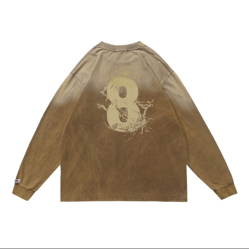 Áo thun dài tay BLACK AIR loang - áo long slevee cotton