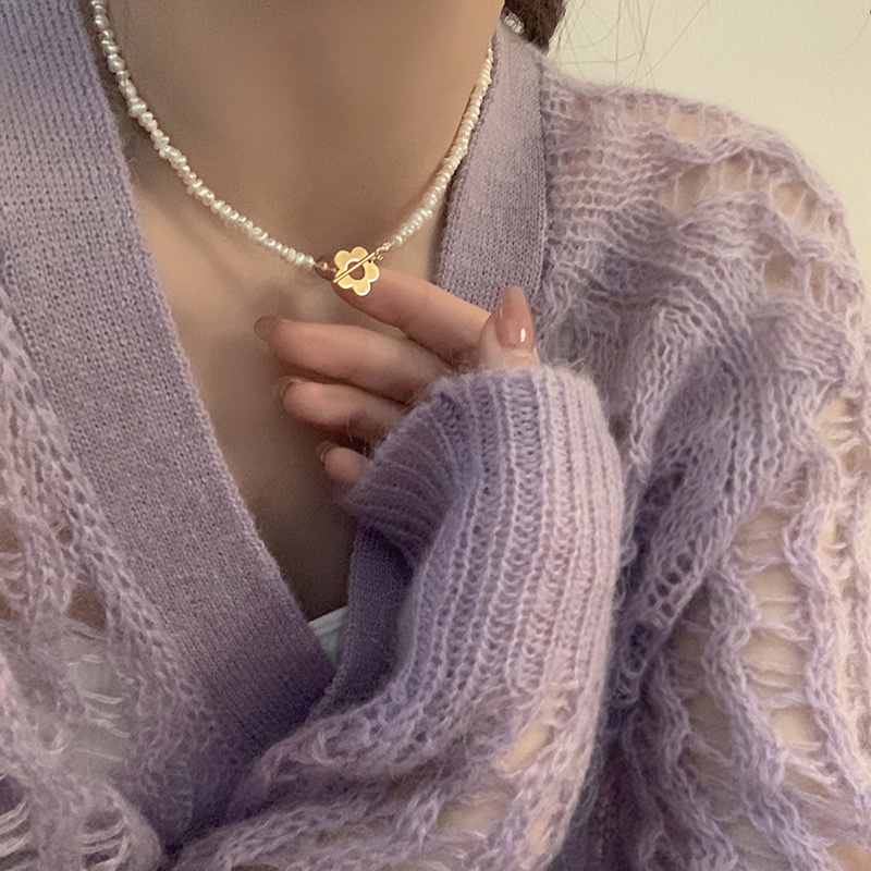 Dây Chuyền Đính Ngọc Trai Giả Cao Cấp Sang Trọng Thời Trang Dành Cho Nữ