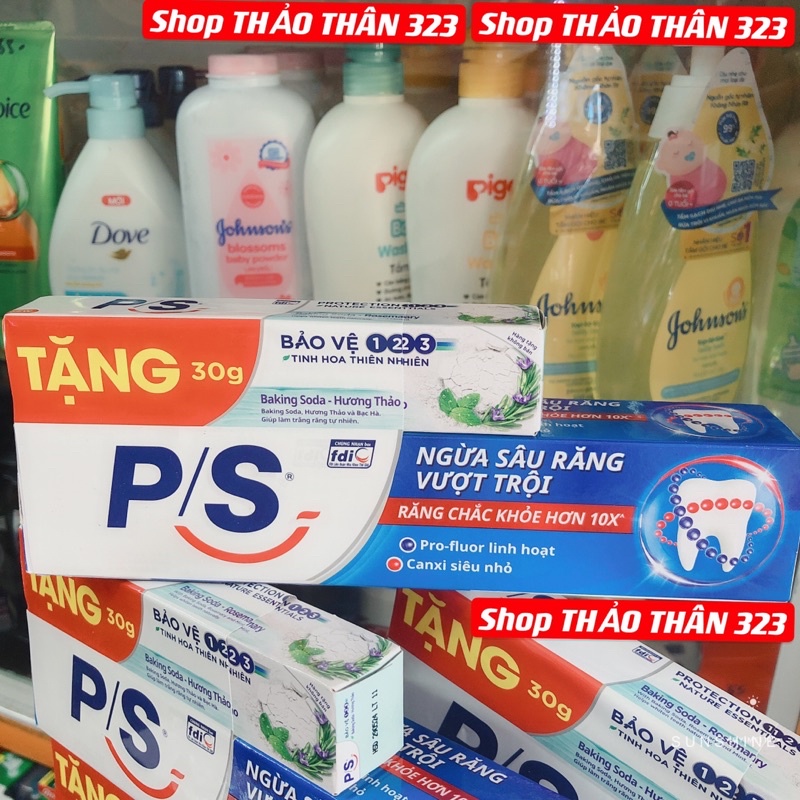 Kem Đánh Răng P/S Ngừa Sâu Răng Vượt Trội/ P/S Trà Xanh / P/S Baking Soda Hương Thảo