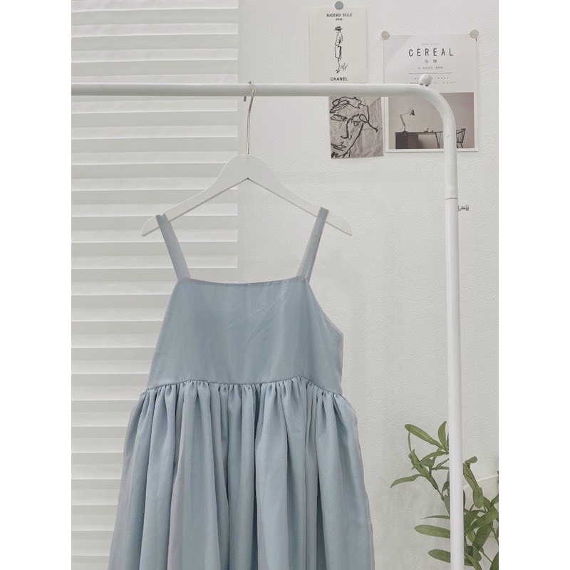 Đầm maxi xanh biển