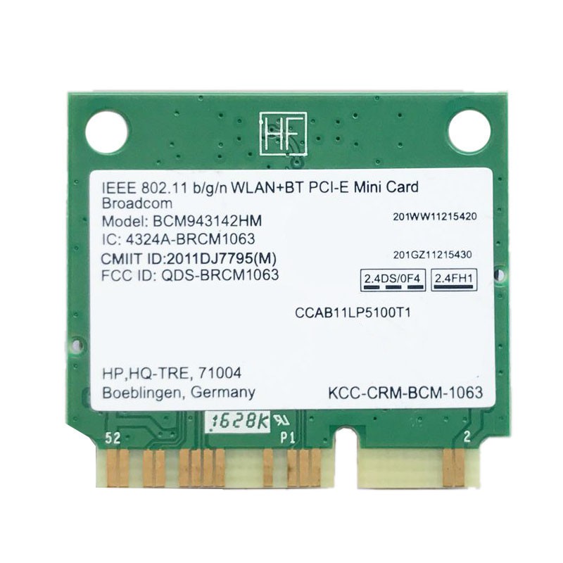 Card Mạng Wifi Không Dây Bcm943142Hmb Pci-E Bluetooth 4.0