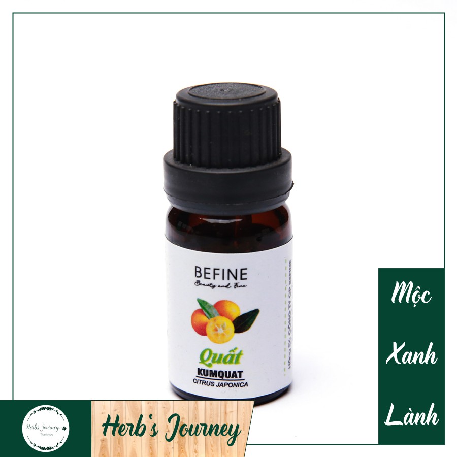 Tinh dầu Quất cao cấp - BEFINE - Tinh dầu nguyên chất chưng cất tự nhiên - Thơm phòng thư giãn