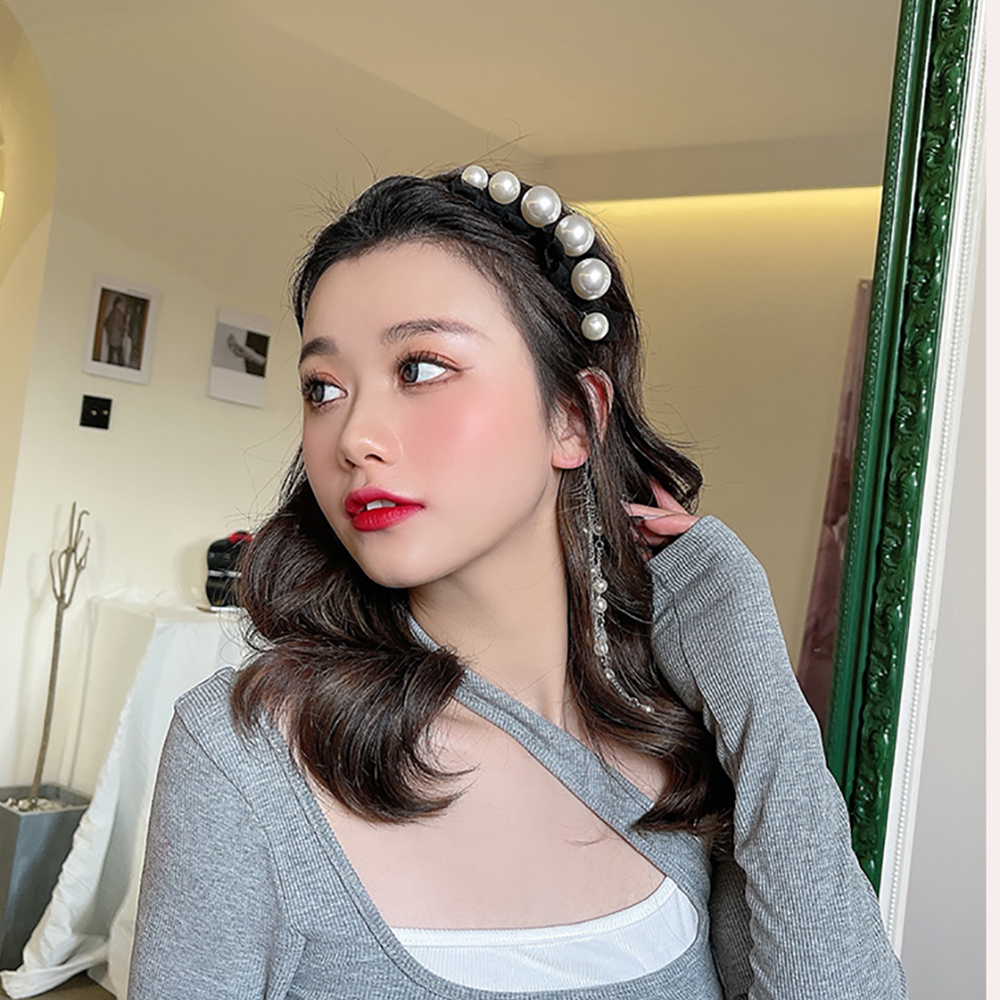 Cài tóc đính ngọc trai giả phong cách sang trọng cho nữ