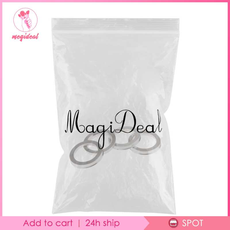 Set 4 vòng đệm trung tâm bằng hợp kim nhôm 73.1mm đến 54.1mm