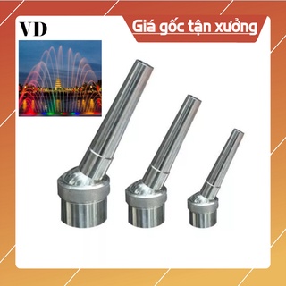 Đầu phun nước nghệ thuật tia ren trong phi 21mm - phi 27 inox