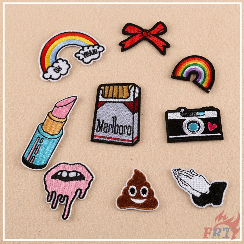 Miếng dán patch ủi với họa tiết thêu（☸ VSCO Patch ☸）