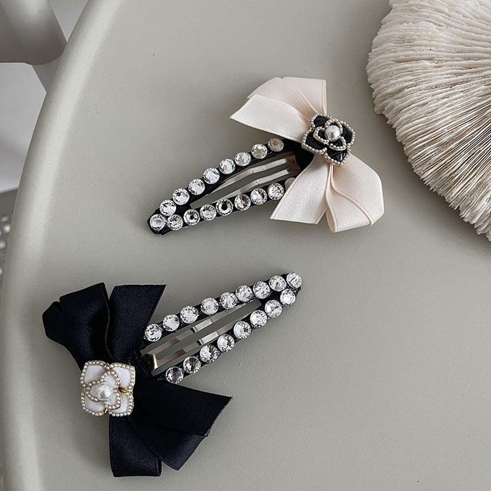 MXGOODS Kẹp Tóc Hình Hoa Trà Đính Đá Thời Trang Cho Nữ