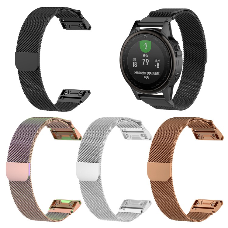 Dây đeo cổ tay khóa nam châm cho đồng hồ thông minh Garmin Fenix 5 5S 5X Plus