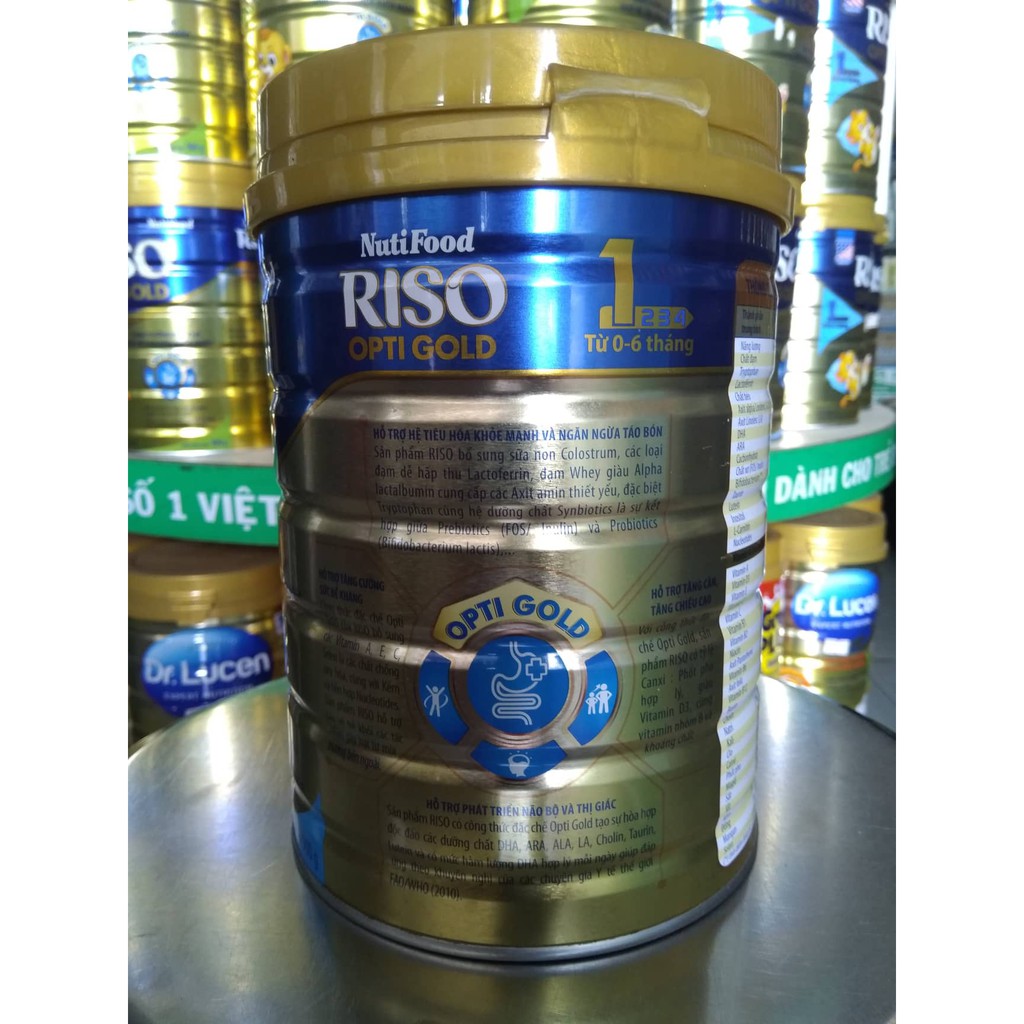 Sữa bột Riso Opti Gold 1 900g