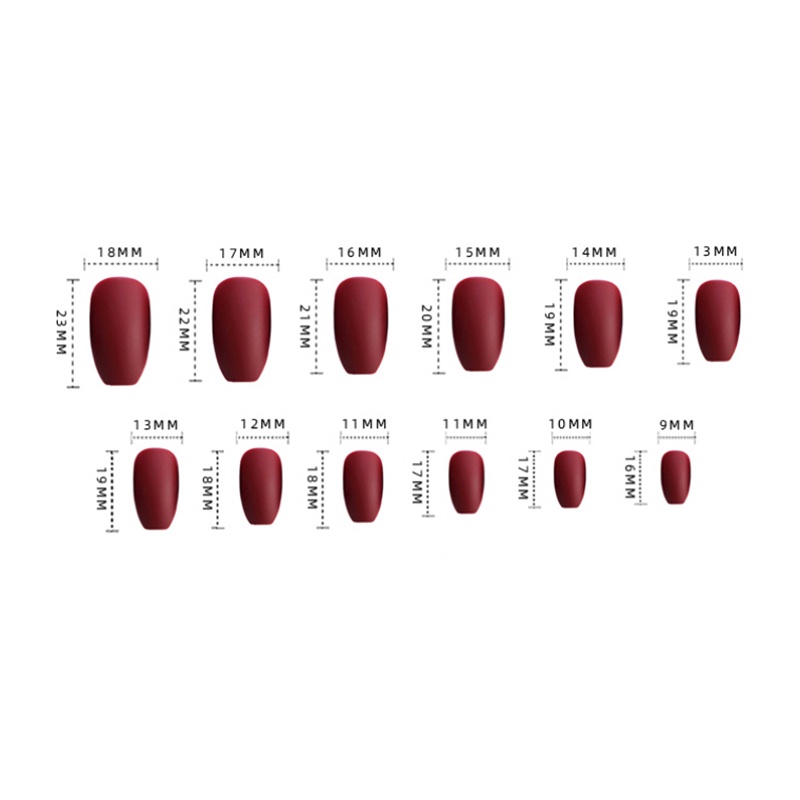 Set 24 Móng Tay Giả Trang Trí Kèm Keo Dán Tiện Dụng