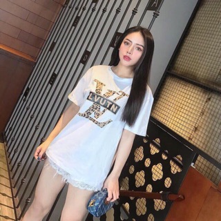 Áo phông LV da báo ( kèm ảnh thật, được chọn màu)