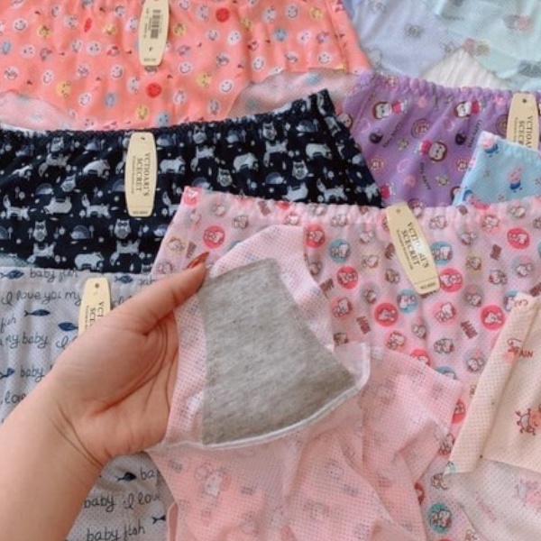 Quần su thông hơi họa tiết cute lưng may co giãn