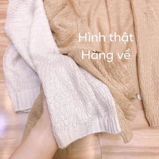 Áo Khoác Len Cardigan Phong Cách Hàn Quốc