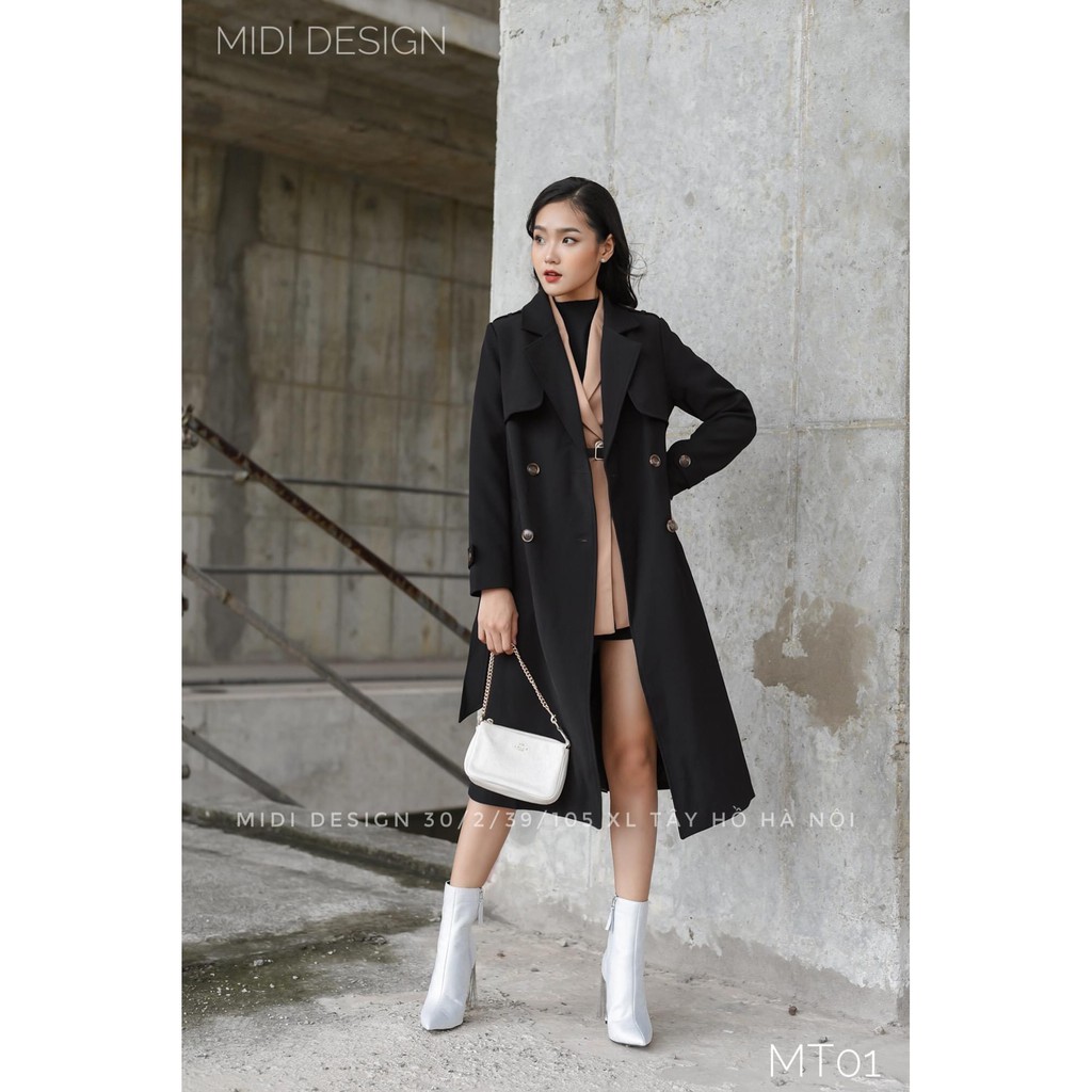 ÁO MANGTO KAKI DÁNG DÀI- ÁO TRENCHCOAT DÁNG DÀI