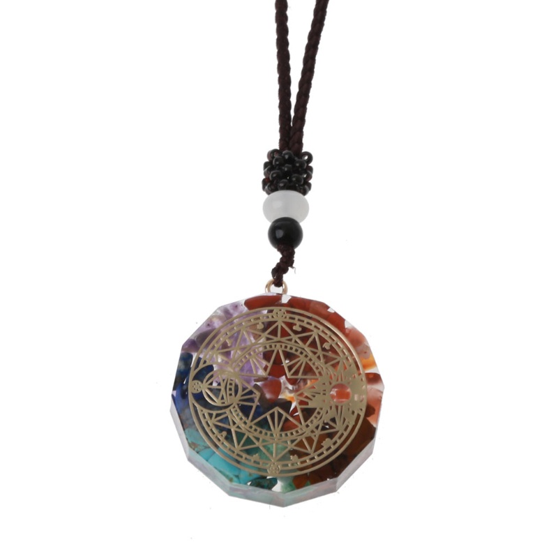 Vòng cổ Mặt 7 Luân Xa Bảo Vệ Sức Khỏe