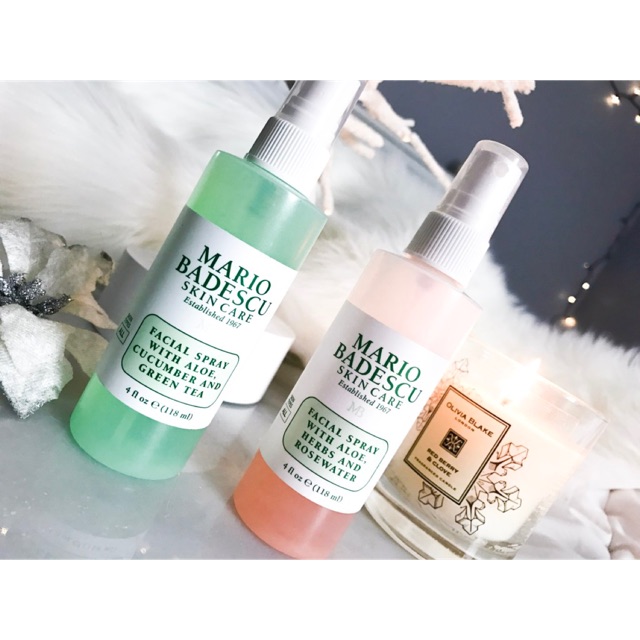 Toner dạng xịt Mario Badescu Facial Spray