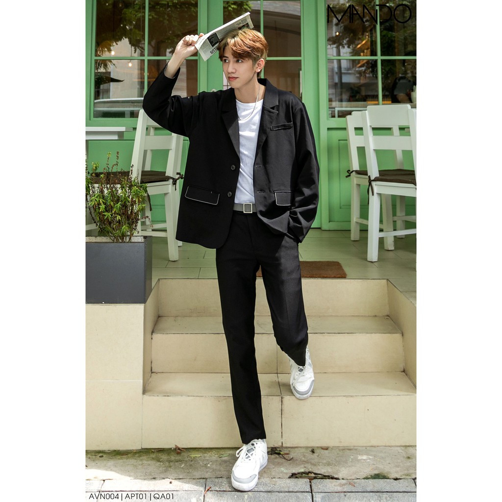 Áo Blazer Nam MANDO Áo Khoác Nhẹ Phong Cách Hàn Quốc Thời Trang NamThiết Kế Thanh Lịch Dễ Phối AVN004 | BigBuy360 - bigbuy360.vn