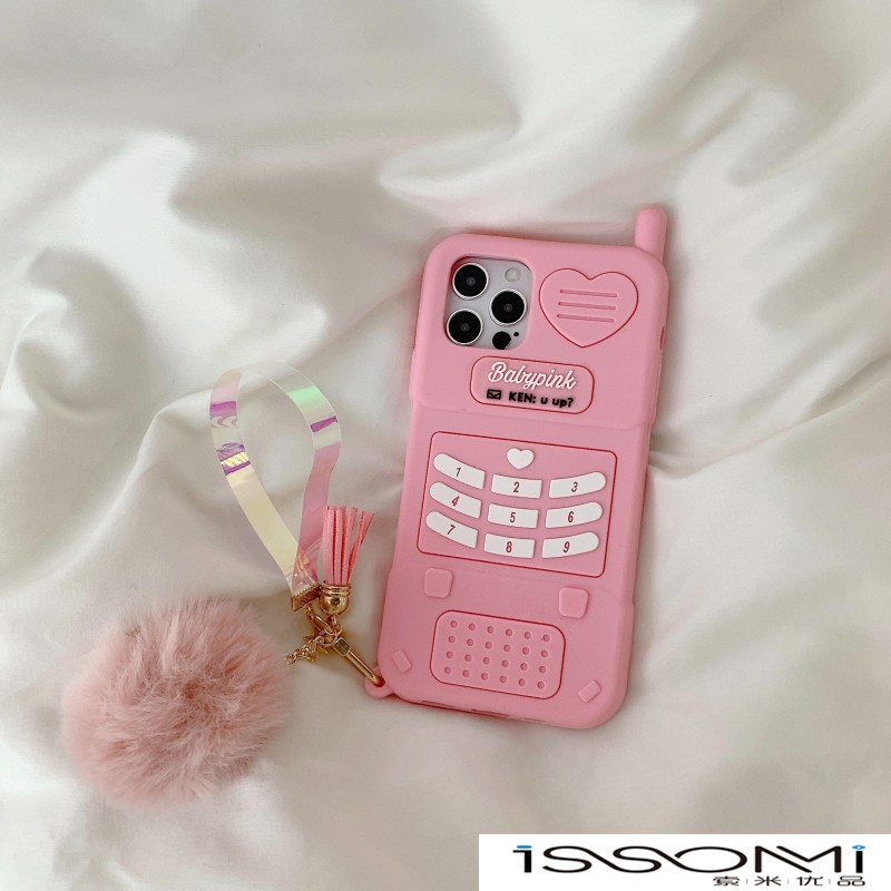 Ốp Điện Thoại Màu Hồng Sáng Tạo Cho Iphone11 12pro Max X Xr 7 8plus Se | BigBuy360 - bigbuy360.vn