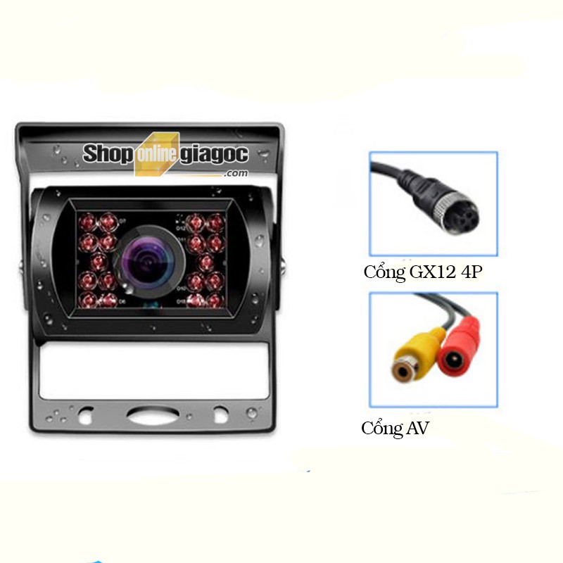 Camera Lùi Chống Nước Gắn Xe Tải 12-24V