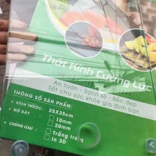 Thớt Kính Cường Lực Ngọc Huyền Công Nghệ Nhật Bản Dày 12mm Siêu Bền