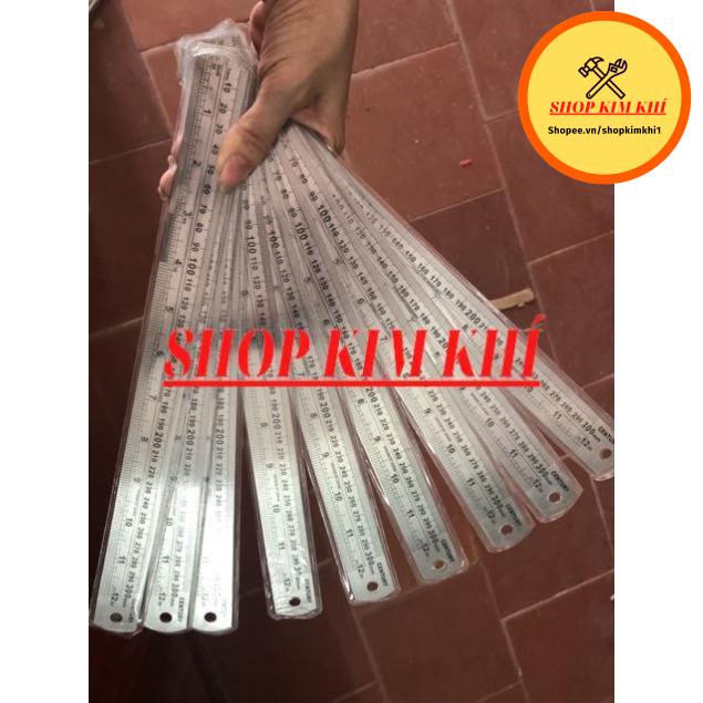 Thước lá nhiều size chất liệu thép