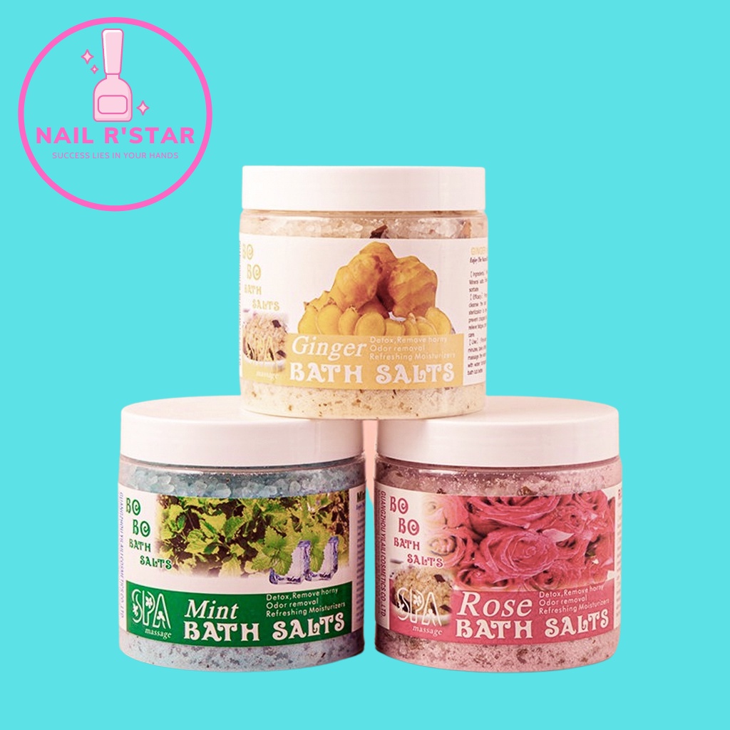 Muối ngâm chân spa BoBo chính hãng - Muối massage chà gót chân, loại bỏ tế bào chết giúp da mềm mịn  RSTAR