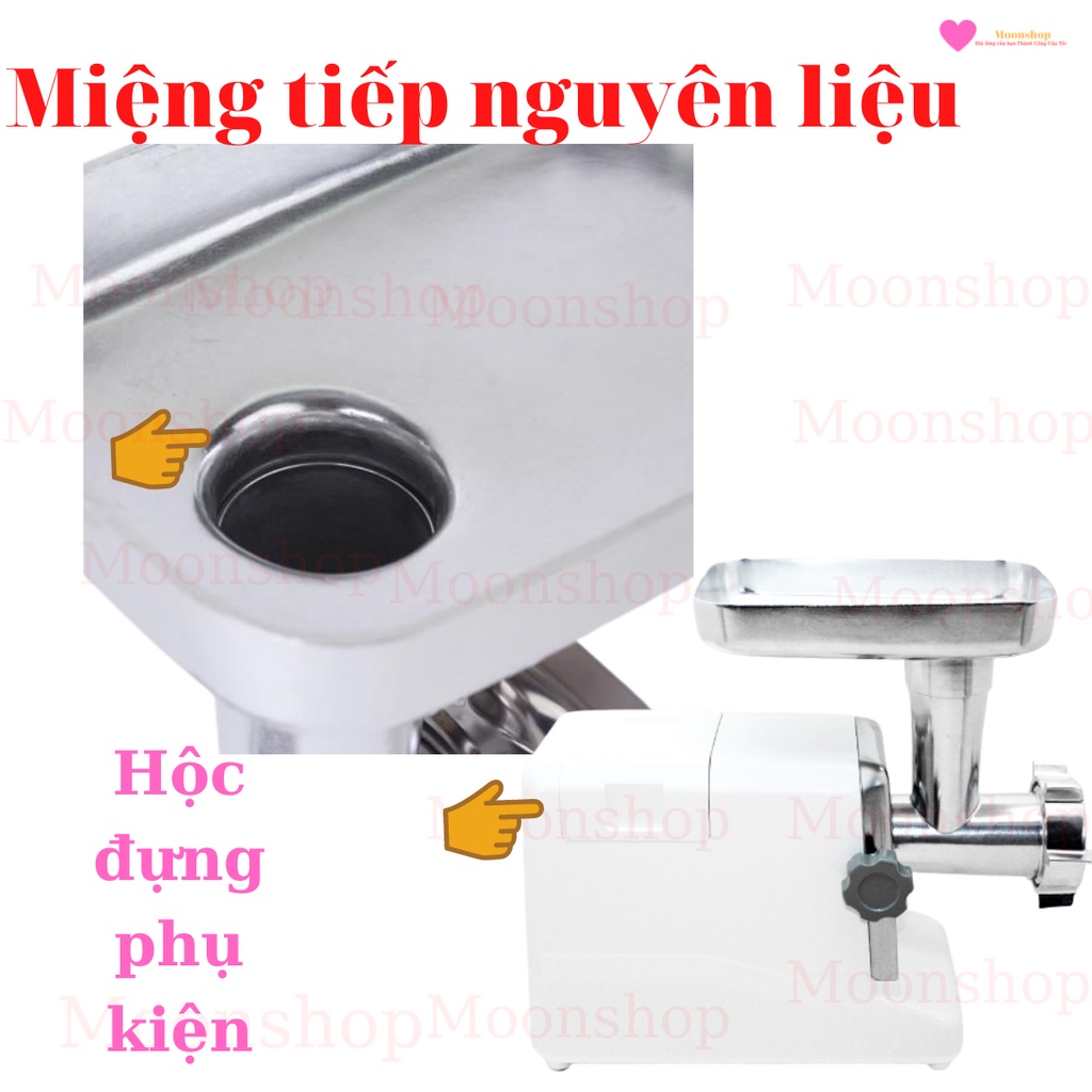 Máy Xay Thịt Đa Năng Dạng Công Nghiệp Nhông Bằng Kim Loại Motor Bằng Đồng Hàng Nhập Khâu Chất Lượng Cao Gali Công Suất 1