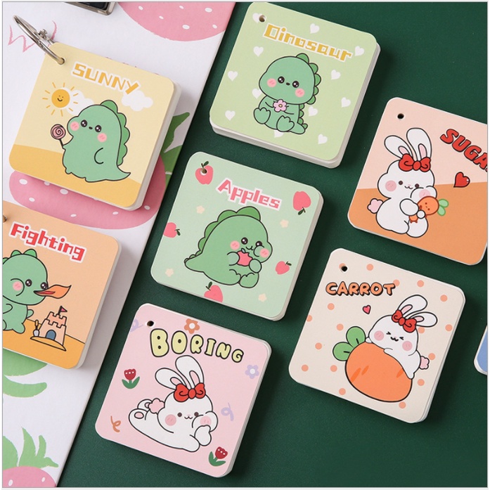 [ĐỘC QUYỀN] Bộ thẻ Flashcard học từ vựng tiện dụng (Hình vuông kiểu dáng độc lạ - Thẻ trắng)