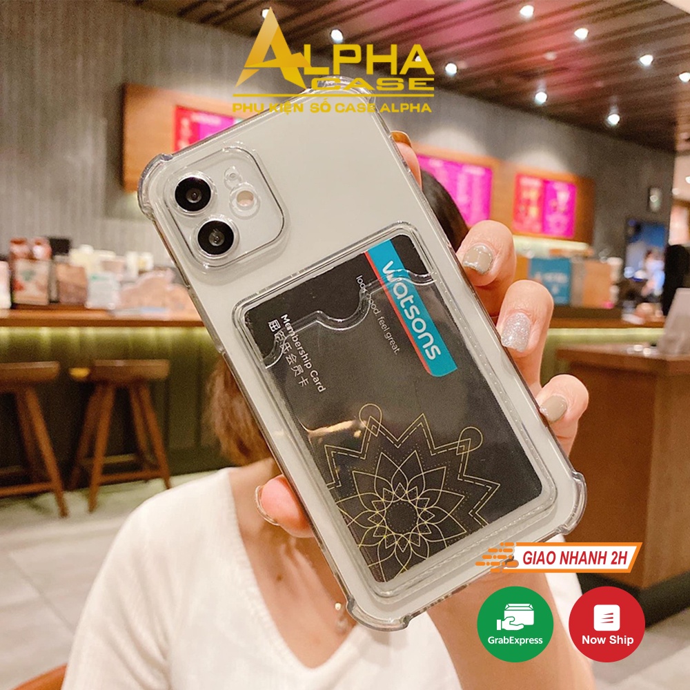 Ốp Ví Ốp Thẻ trong suốt chống sốc đẹp tiện lợi cho X,Xs,Xsmax,7Plus,8Plus/xr/11promax/12promax/11/11pro/13promax
