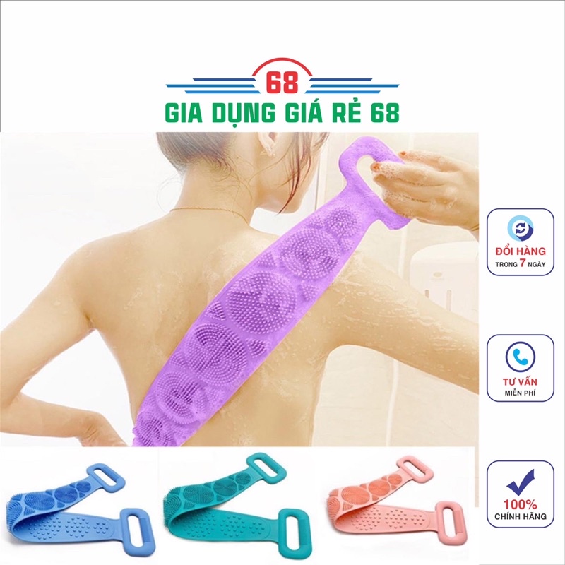 cọ lưng silicon 2 mặt , silicon chà chân chà lưng đa năng