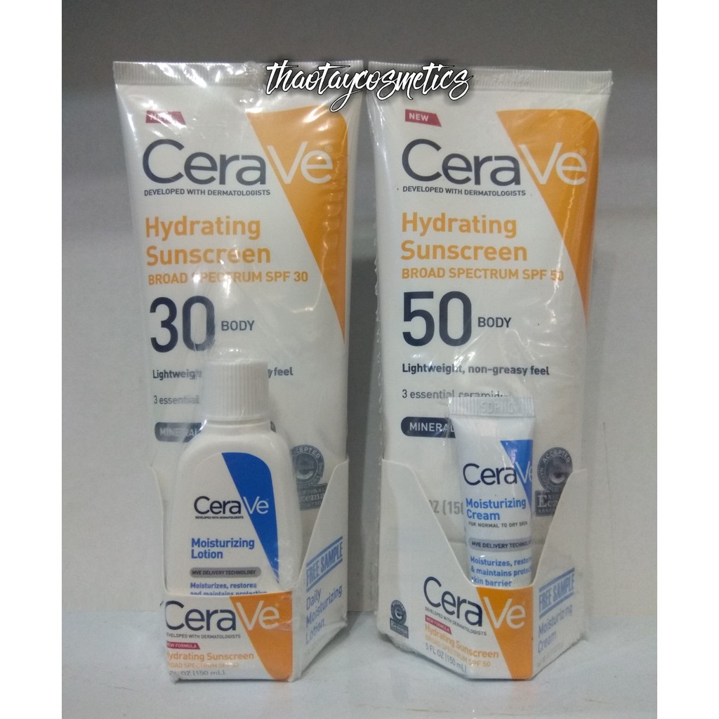 cerave hydrating sunscreen 50 body