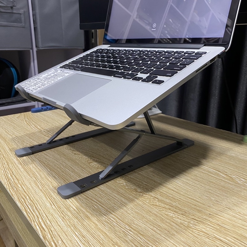 Giá đỡ Laptop, kệ đỡ Laptop bằng nhôm 2 tầng có thể chỉnh góc nhìn, nâng chiều cao, mẫu mới nhất