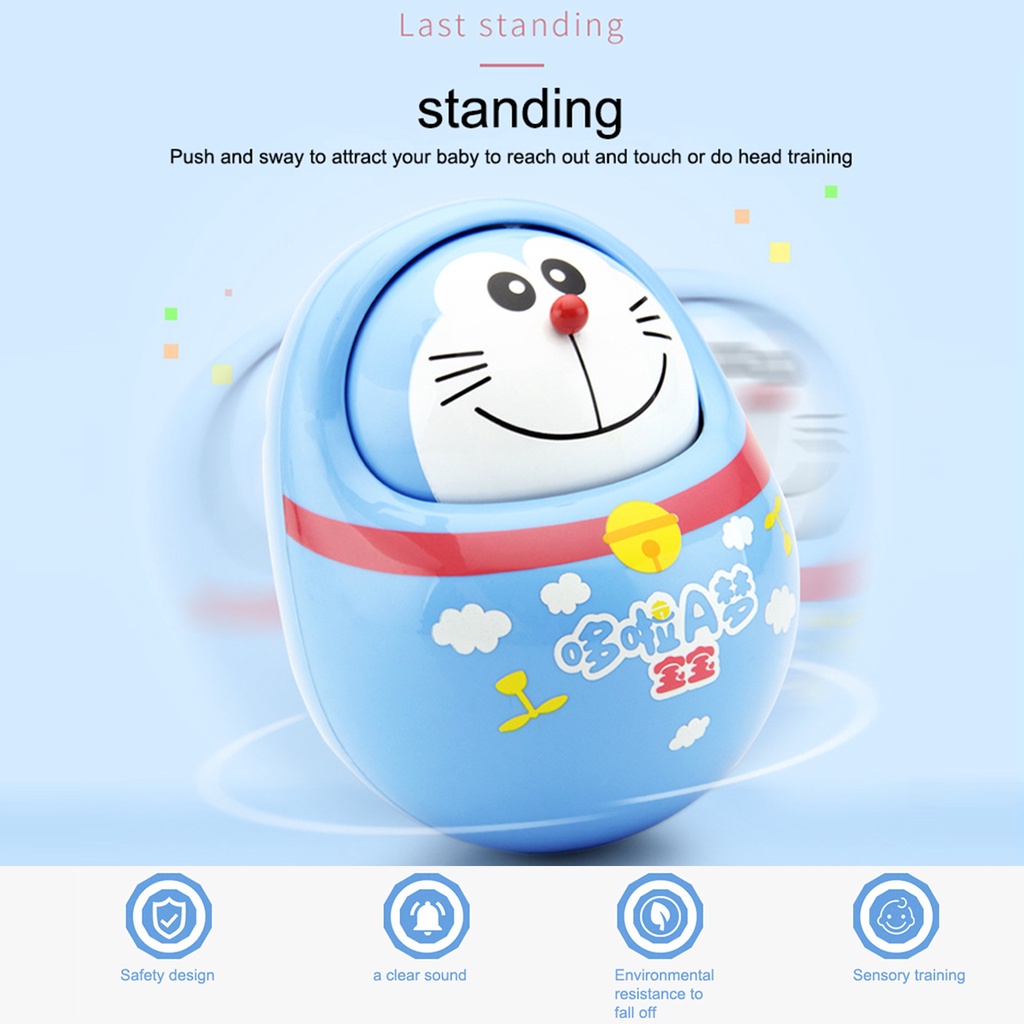 Đồ Chơi Búp Bê Lật Đật Hình Doraemon Làm Quà Tặng Sinh Nhật