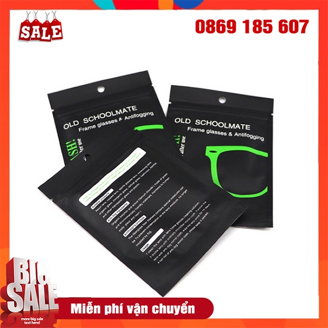 Khăn Lau Mắt Kính Nano Chống Bám Hơi Nước, Mờ Kính Khi Đeo Khẩu Trang, Chơi Thể Thao Lên Tới 12 Tiếng