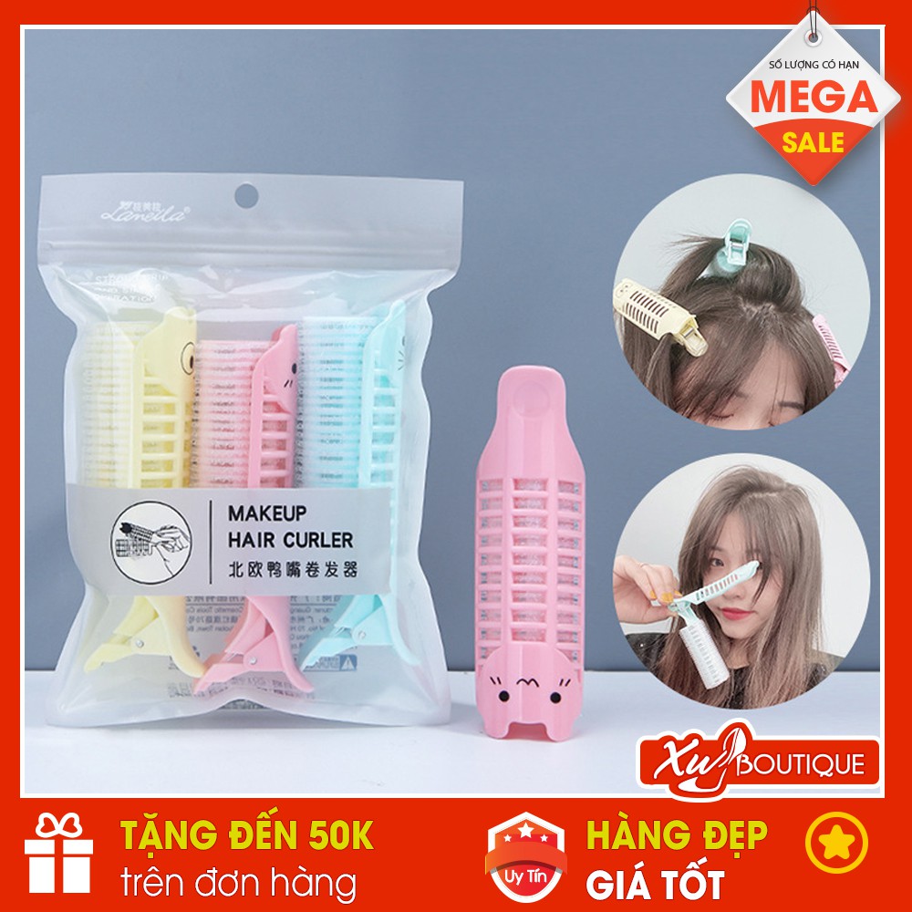 Bộ 3 Lô Uốn, Tạo Kiểu Tóc Phồng Xoăn Lameila Mèo Xinh Tự Dính Có Kẹp Cố Định Tiện Lợi