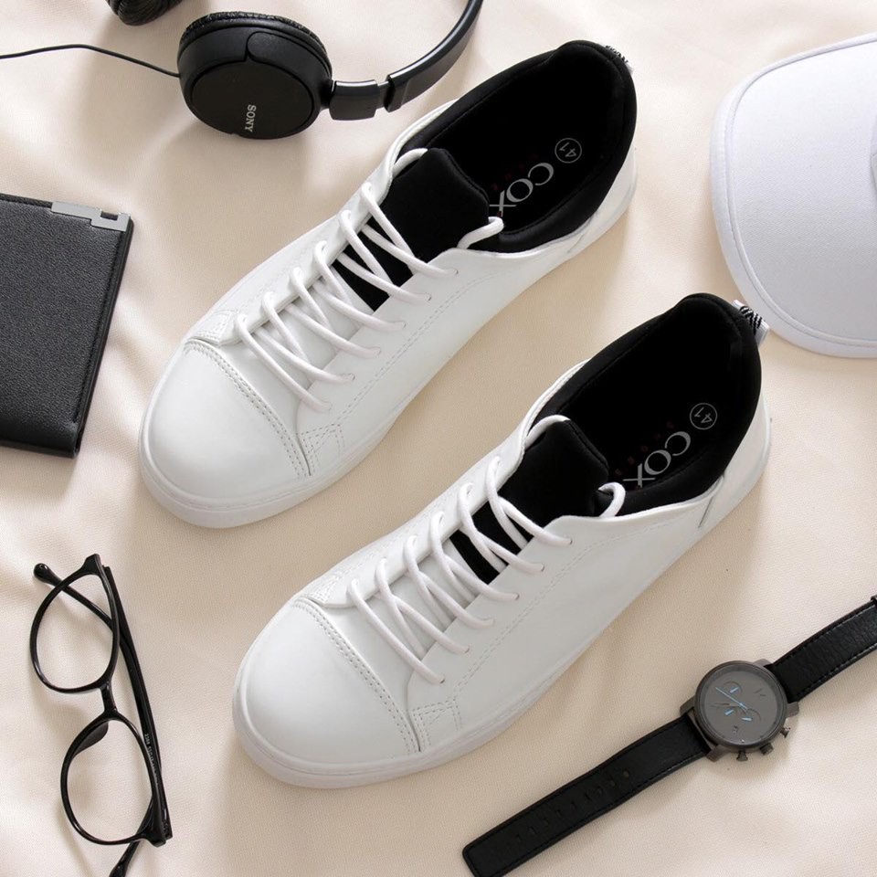 Giày Sneaker Nam Nữ Cox Shoes White 43 | BigBuy360 - bigbuy360.vn