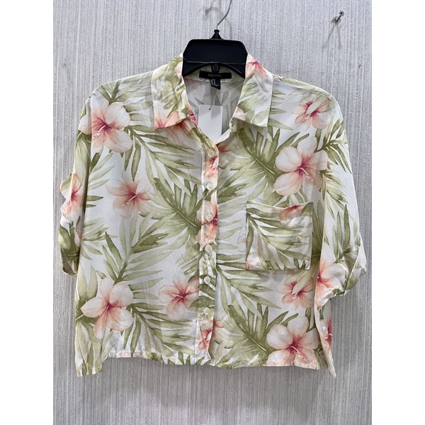 Áo Sơ Mi F21 Cỏ Lá - 3184