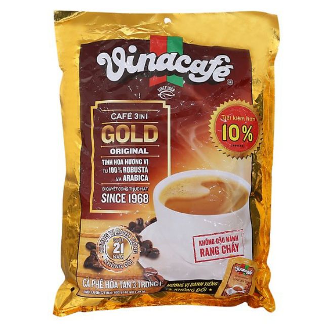 ( Giao hỏa tốc ) Vinacafe Gold bịch 40 Gói×20gr