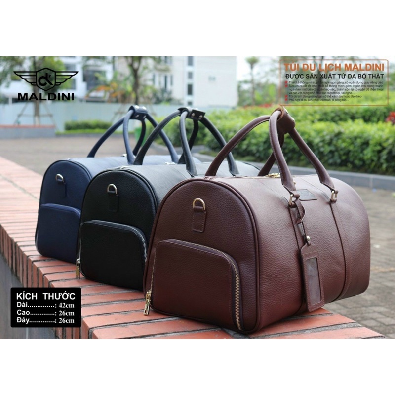 Túi Đựng Đồ Golf Da Bò Thật- Chuẩn Chính Hãng Maldini